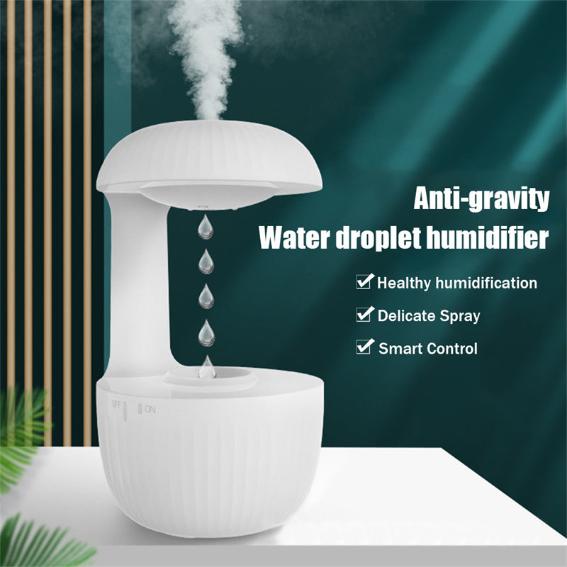 Humidifiers | Anti-gravity Air Humidifier Mute Countercurrent Humidifier Levitating Water Drops Cool Mist Maker Fogger Relieve Fatigue | casafoyer.myshopify.com