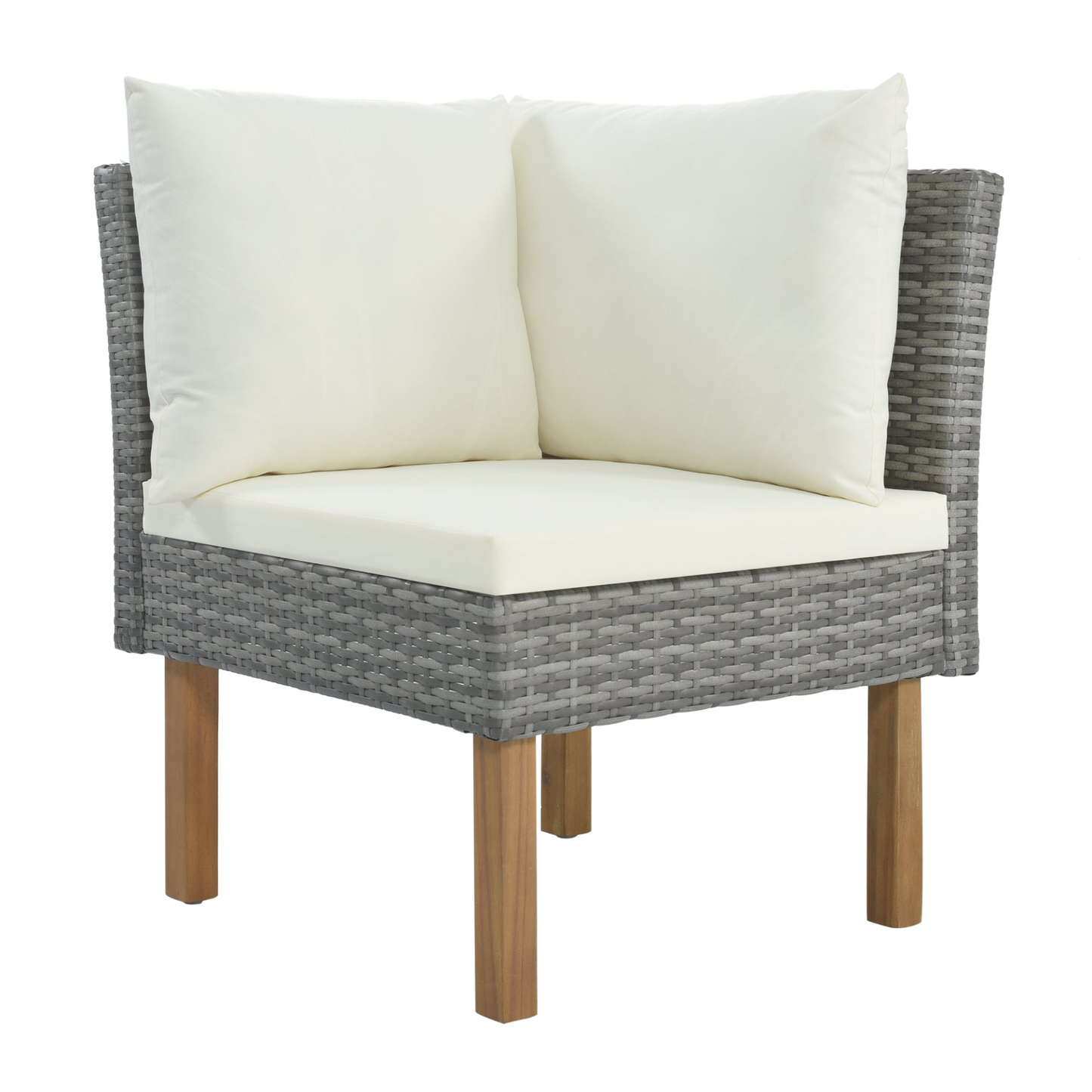 Patio Furntiure Sets | 9-Piece Outdoor Patio Garden Wicker Sofa Set, Gray PE Rattan Sofa Set | casafoyer.myshopify.com