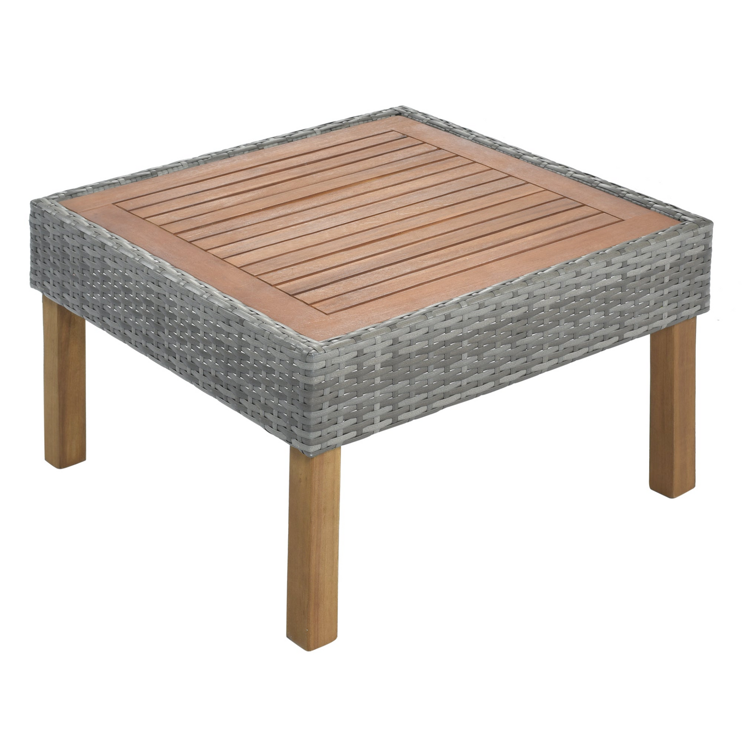 Patio Furntiure Sets | 9-Piece Outdoor Patio Garden Wicker Sofa Set, Gray PE Rattan Sofa Set | casafoyer.myshopify.com