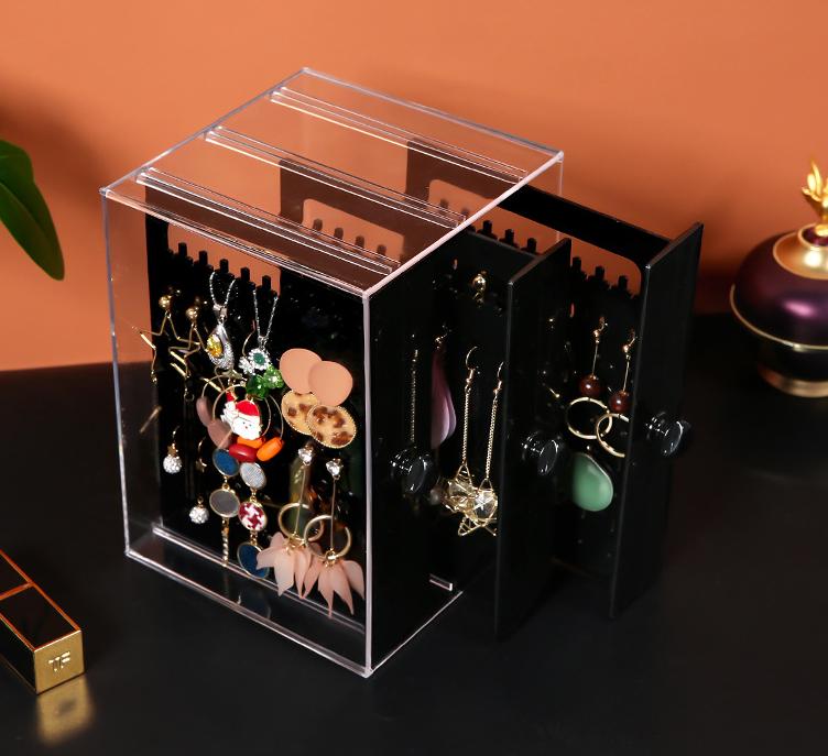 Jewelry Storage | CasaFoyer Acrylic Transparent Jewelry & cosmetic Storage Box with Drawers | casafoyer.myshopify.com