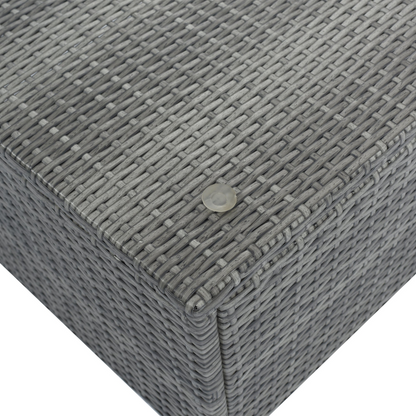 Patio Furntiure Sets | 8-Pieces Outdoor Patio Furniture Sets, Garden Conversation Wicker Sofa Set, Single Sofa Combinable, Beige Cushions Gray Wicker | casafoyer.myshopify.com