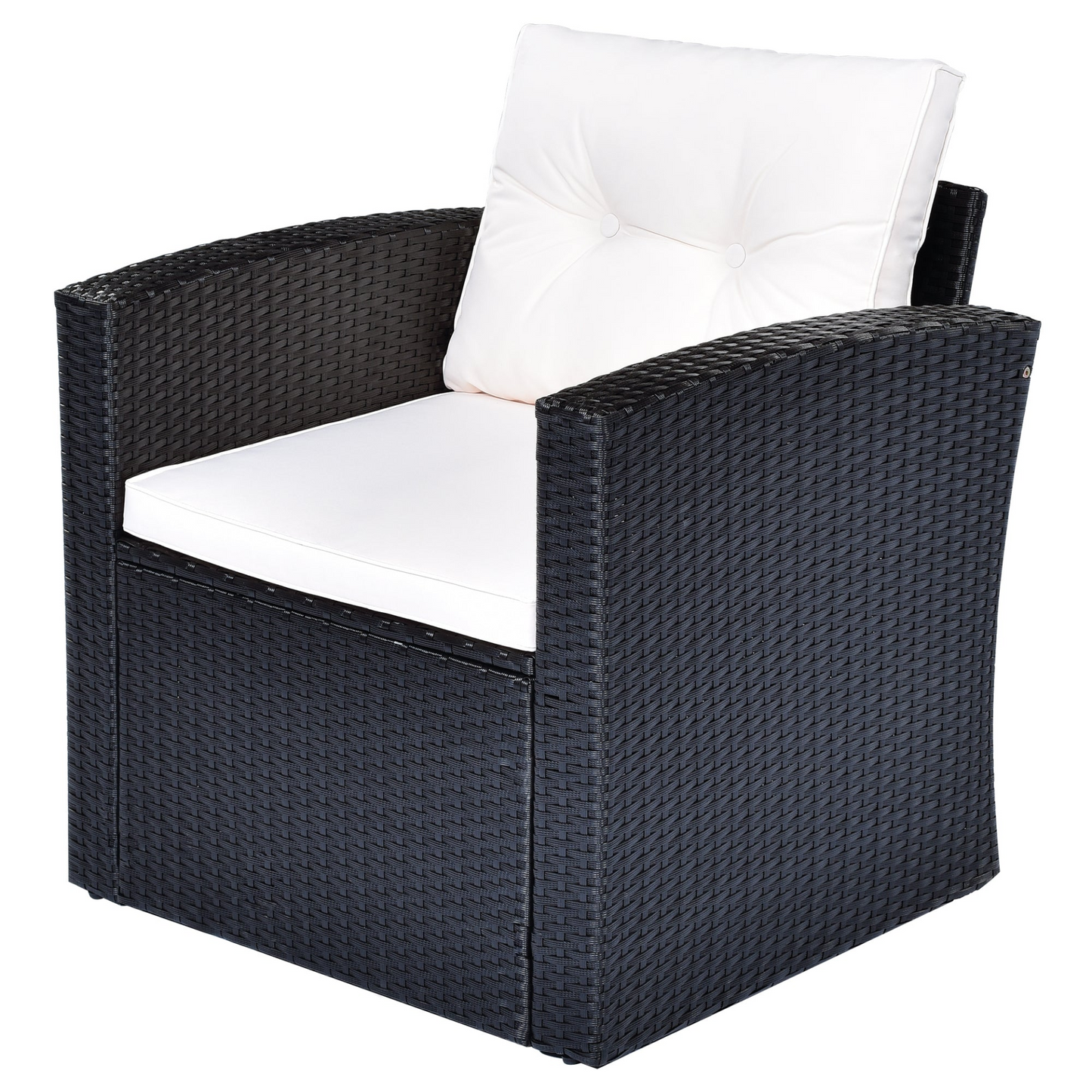 Patio Furntiure Sets | 6-piece All-Weather Wicker PE Rattan Patio Outdoor Dining Conversation Sectional Set | casafoyer.myshopify.com