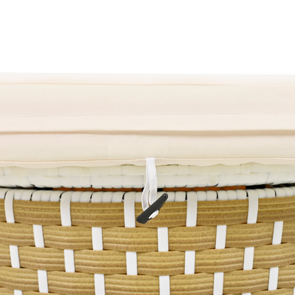 Patio Furntiure Sets | Patio Furniture Round Outdoor Sectional Sofa Set Rattan Daybed with Canopy, Beige | casafoyer.myshopify.com