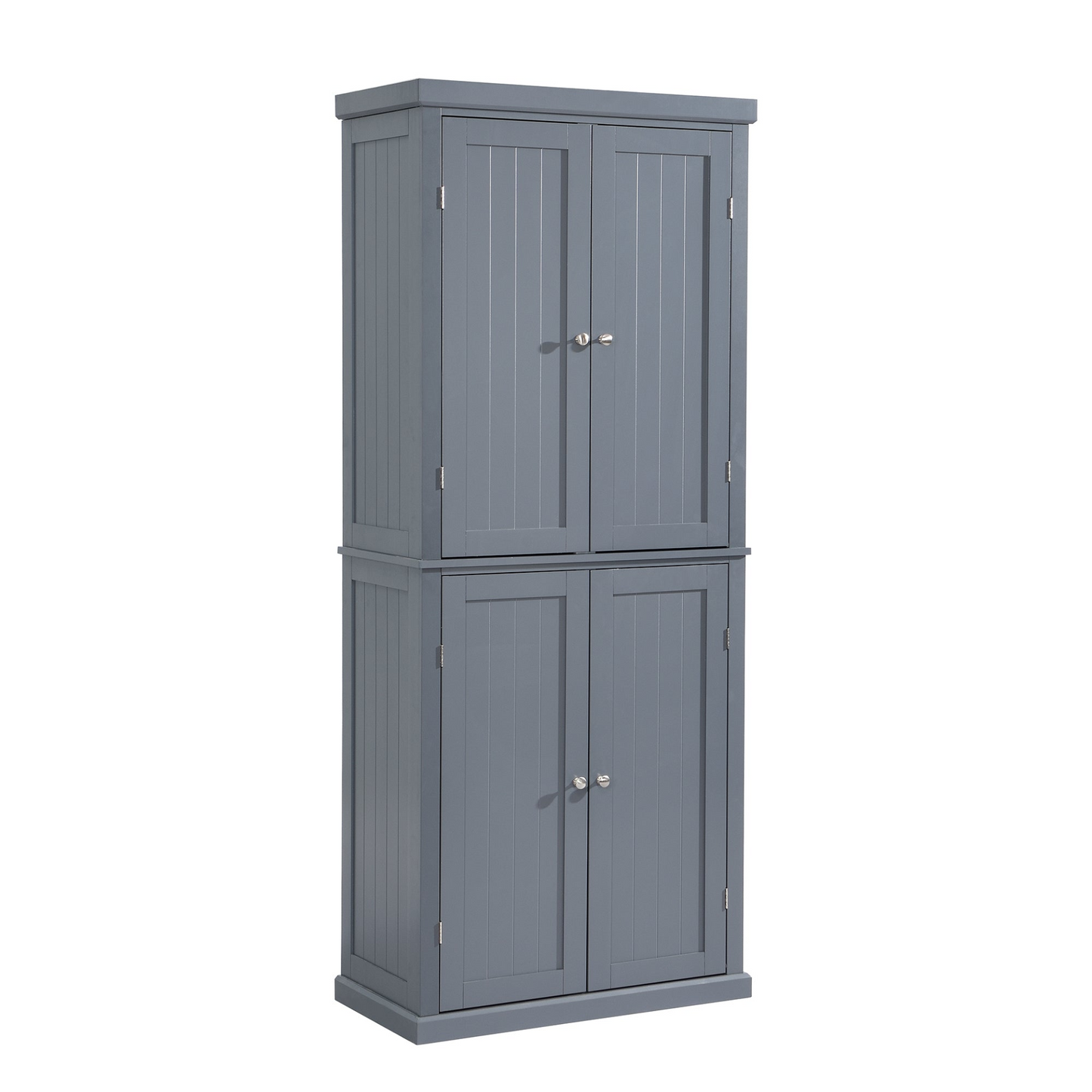 Sofa & Chair sets | Freestanding Tall Kitchen Pantry, 72.4inch Minimalist Kitchen Storage Cabinet Organizer with 4 Doors and Adjustable Shelves,Gray | casafoyer.myshopify.com