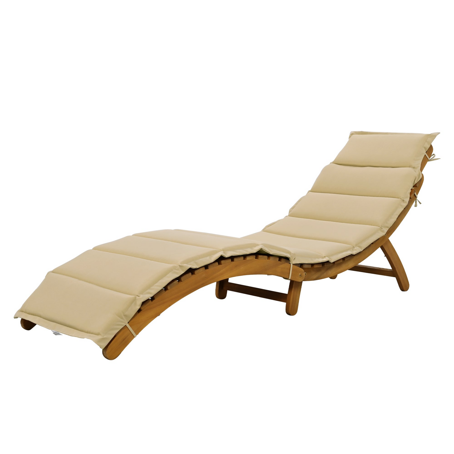 Patio Furntiure Sets | Outdoor Patio Wood Portable Extended Chaise Lounge Set with Foldable Tea Table for Balcony, Poolside, Garden, Brown | casafoyer.myshopify.com