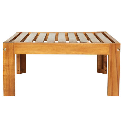 Patio Furntiure Sets | Outdoor Backyard Patio Wood 5-Piece Sectional Sofa Seating Group Set with Cushions, Natural Finish+ Beige Cushions | casafoyer.myshopify.com