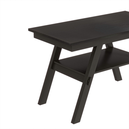 Dining Table | 6-Piece Wood Counter Height Dining Table Set with Storage Shelf, Kitchen Table Set with Bench and 4 Chairs,Rustic Style,Espresso+Beige Cushion | casafoyer.myshopify.com