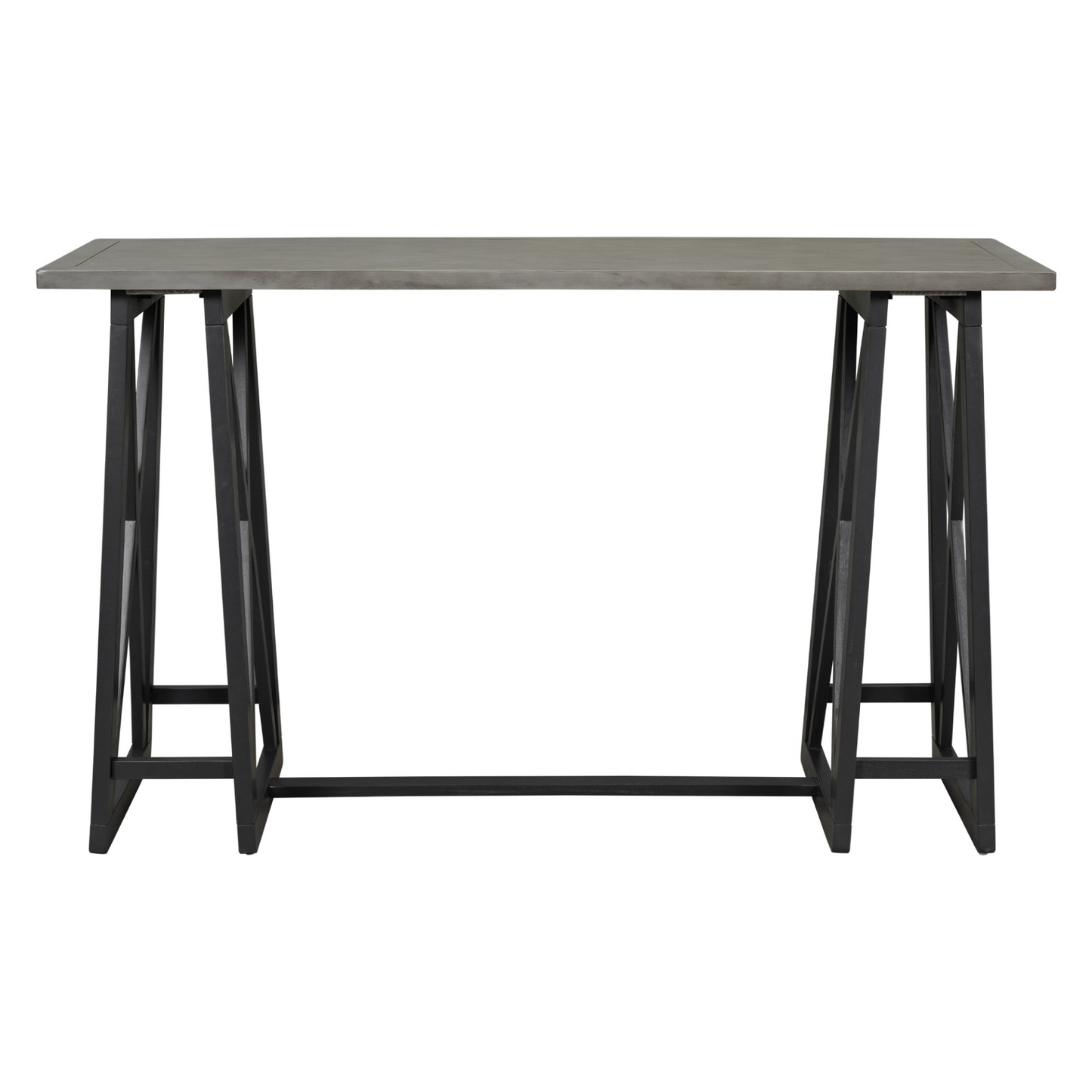 Dining Table | Rustic Counter Height 5-Piece Dining Set, Wood Console Table Set with 4 Stools for Small Places,Grey | casafoyer.myshopify.com