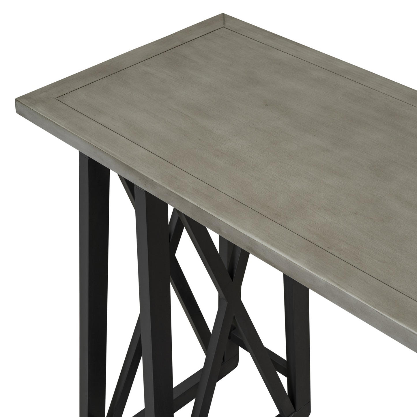 Dining Table | Rustic Counter Height 5-Piece Dining Set, Wood Console Table Set with 4 Stools for Small Places,Grey | casafoyer.myshopify.com