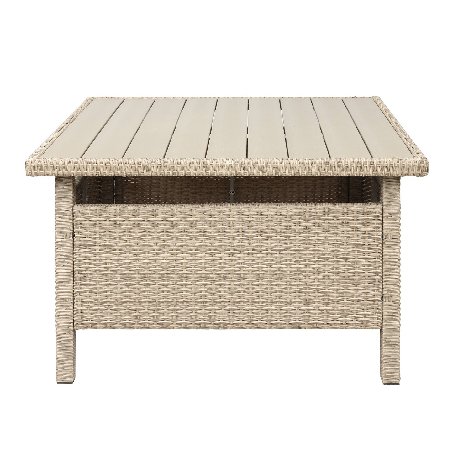 Patio Furntiure Sets | 6-Piece Patio Furniture Set Outdoor Wicker Rattan Sectional Sofa with Table and Benches for Backyard, Garden, Poolside | casafoyer.myshopify.com