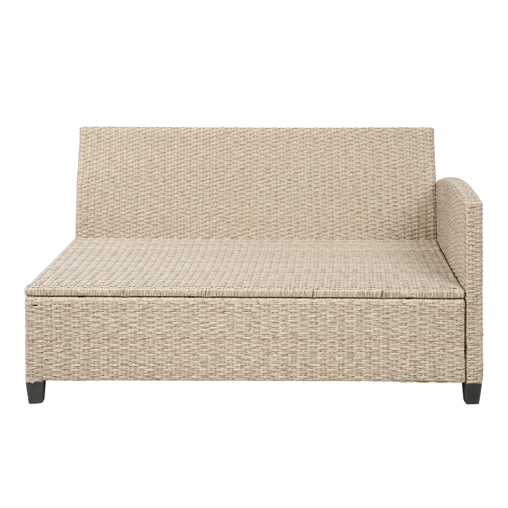 Patio Furntiure Sets | 6-Piece Patio Furniture Set Outdoor Wicker Rattan Sectional Sofa with Table and Benches for Backyard, Garden, Poolside | casafoyer.myshopify.com