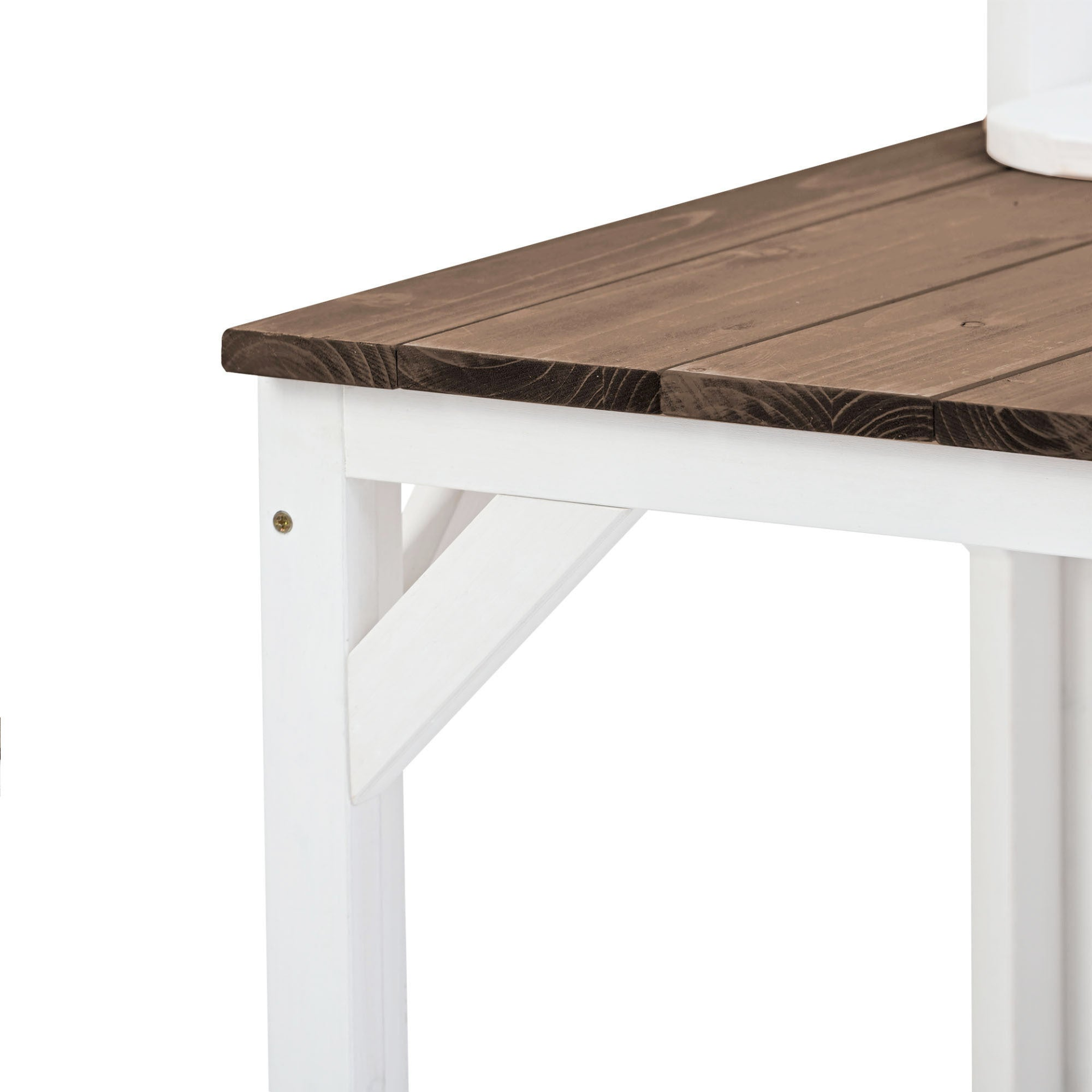 [product_type] | 64.6" Large Outdoor Potting Bench, Garden Potting Table, Wood Workstation with 6-Tier Shelves, Large Tabletop and Side Hook for Mudroom, Backyard,White | casafoyer.myshopify.com