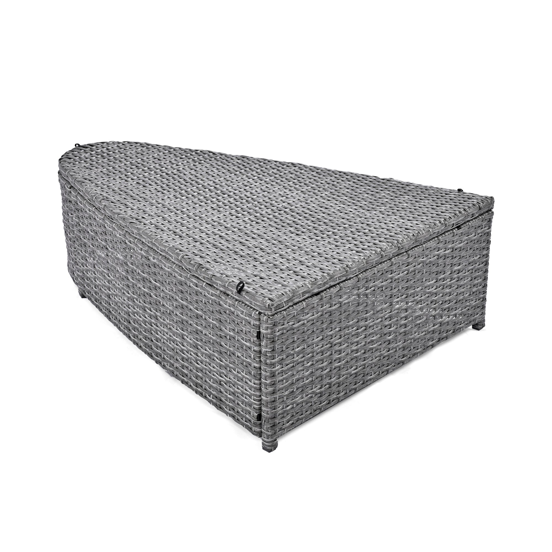 Patio Furntiure Sets | 6-Piece Patio Outdoor Conversation Round Sofa Set, PE Wicker Rattan Separate Seating Group with Coffee Table, Beige | casafoyer.myshopify.com