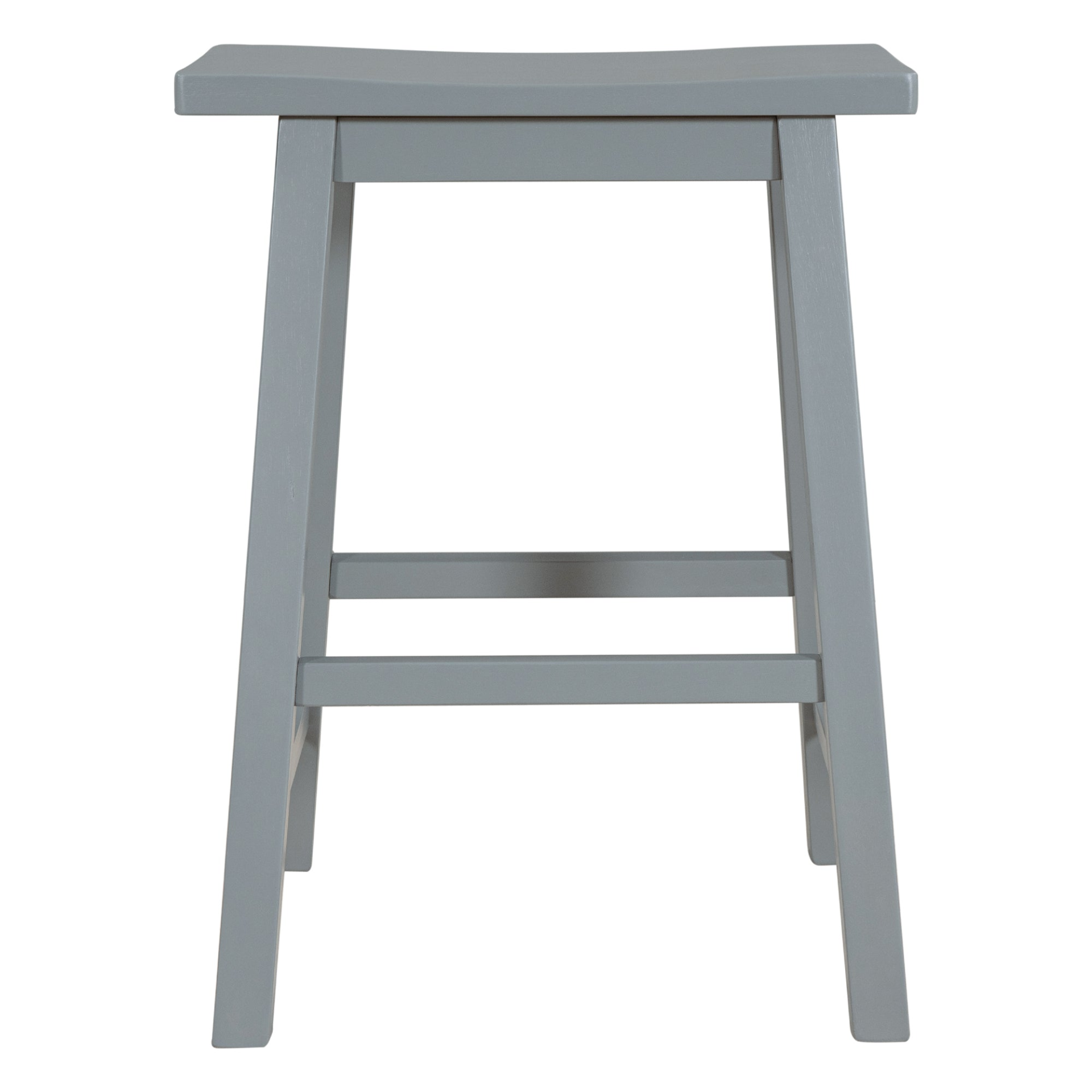 Stool | Farmhouse Rustic 2-piece Counter Height Wood Kitchen Dining Stools for Small Places, Gray | casafoyer.myshopify.com