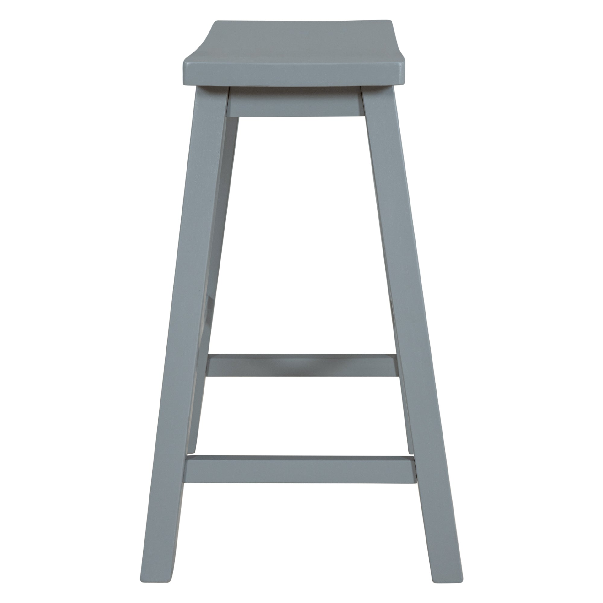 Stool | Farmhouse Rustic 2-piece Counter Height Wood Kitchen Dining Stools for Small Places, Gray | casafoyer.myshopify.com