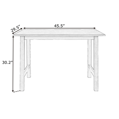 Dining Table | Farmhouse Wood Dining Table for 4, Kitchen Table for Small Places, Gray | casafoyer.myshopify.com