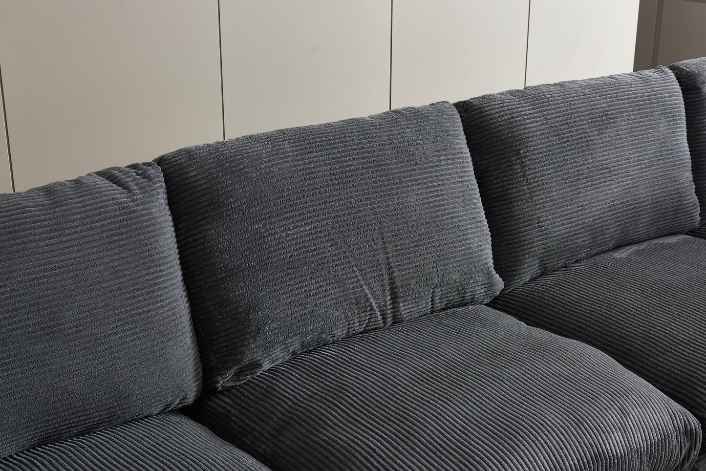 Sofa & Chair sets | Convertible Modern Luxury Sectional Sofa Couch for Living Room - Dark Grey | casafoyer.myshopify.com