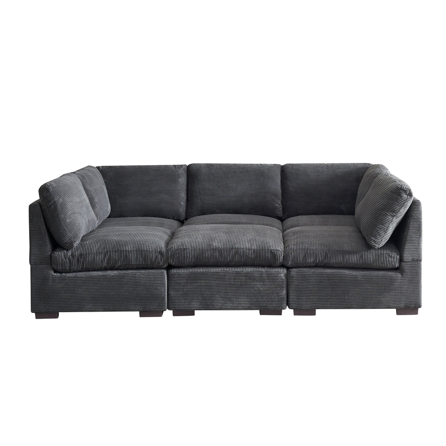 Sofa & Chair sets | Convertible Modern Luxury Sectional Sofa Couch for Living Room - Dark Grey | casafoyer.myshopify.com