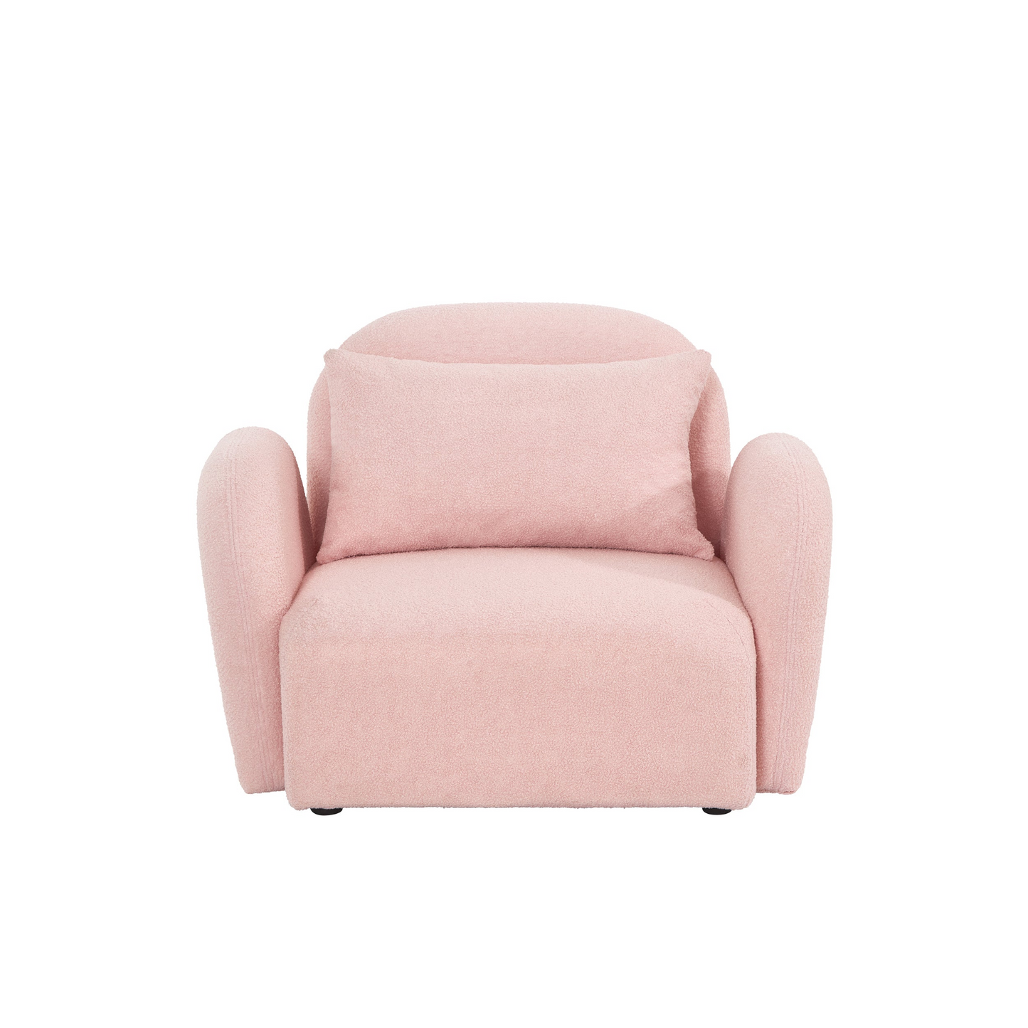 Sofa & Chair sets | Living Room Furniture Lazy Sofa Chair Teddy Fabric Pink | casafoyer.myshopify.com