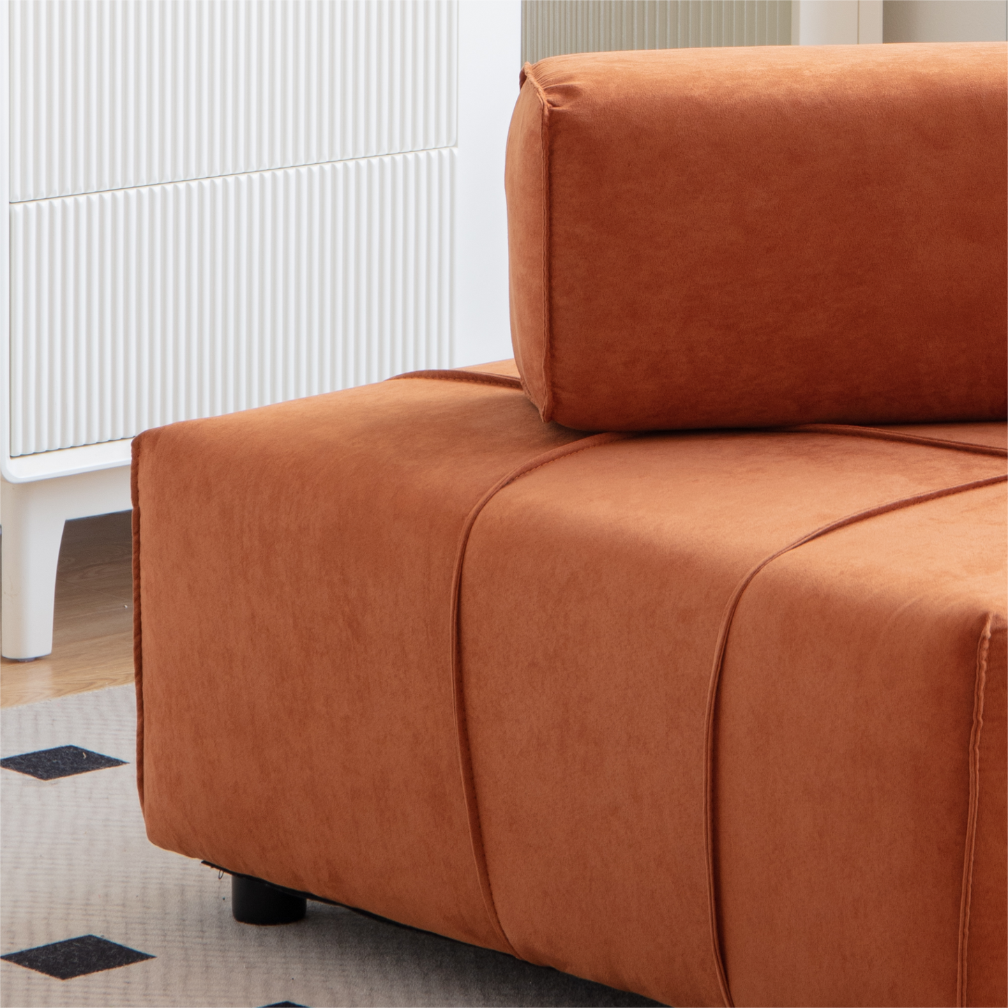 Sofa & Chair sets | Modular Sectional single sofa,Armless Chair with Removable Back Cushion -33.1inchfor living room | casafoyer.myshopify.com