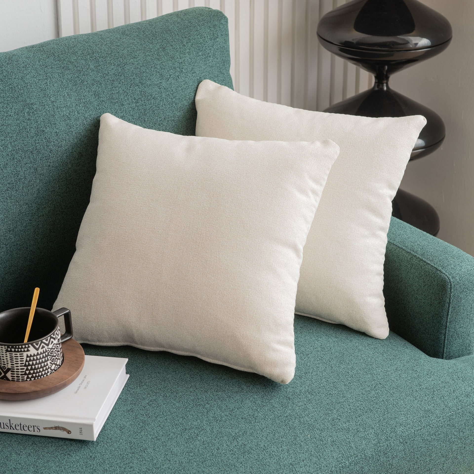 [product_type] | 64" W Fabric Upholstered Love seat with Metal Legs/High Resilience Sponge Couch - Emerald | casafoyer.myshopify.com