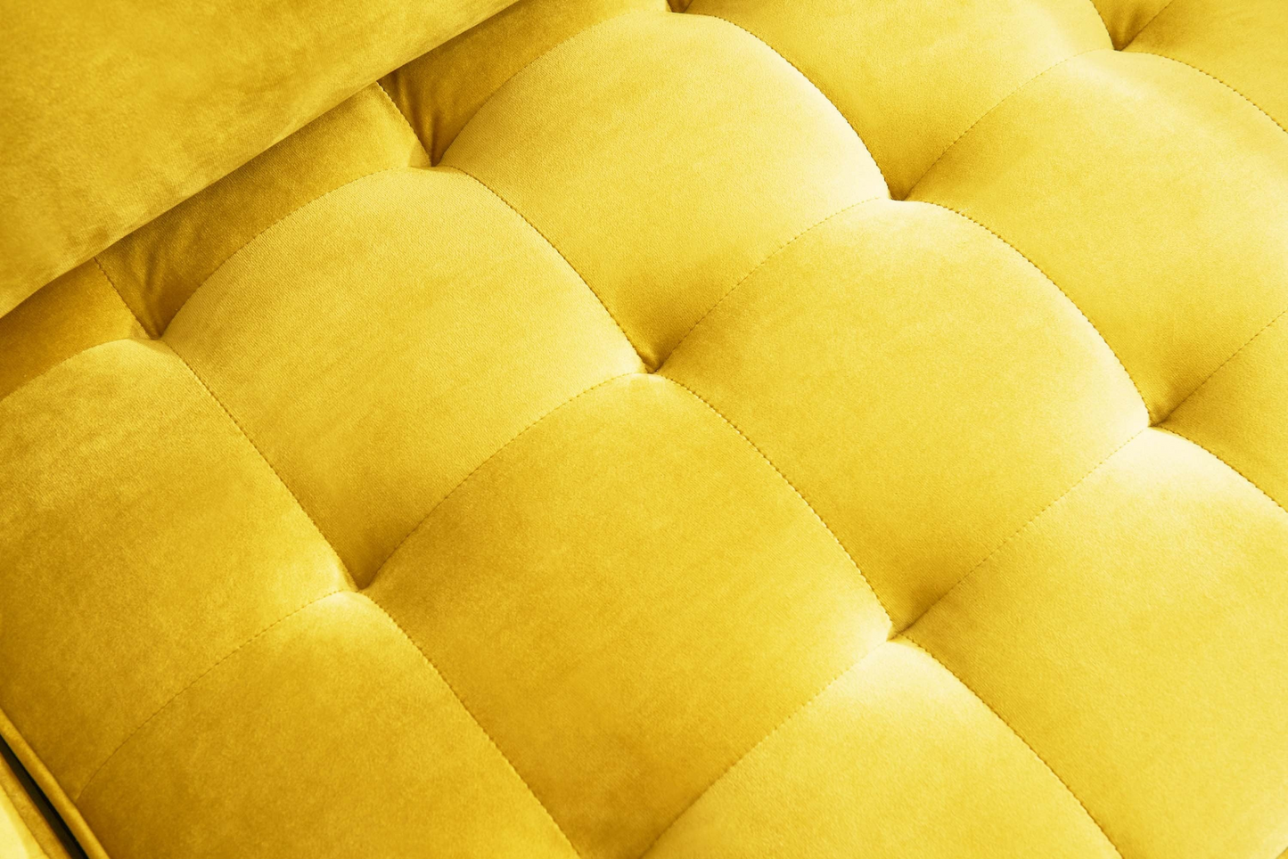 Sofa & Chair sets | Modern Velvet Fabric Sofa 71" - Yellow | Luxurious Design | casafoyer.myshopify.com