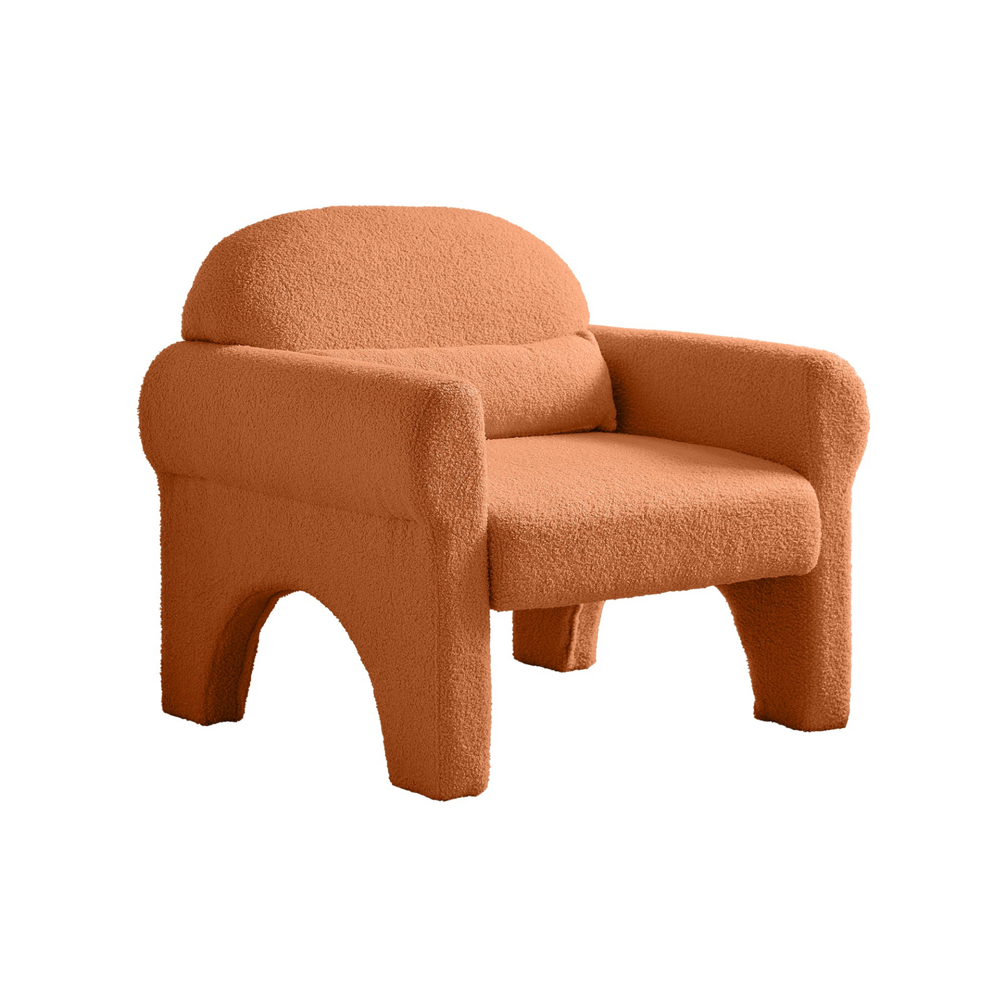 Sofa & Chair sets | modern boucle accent chair with lumbar pillow for living room | casafoyer.myshopify.com