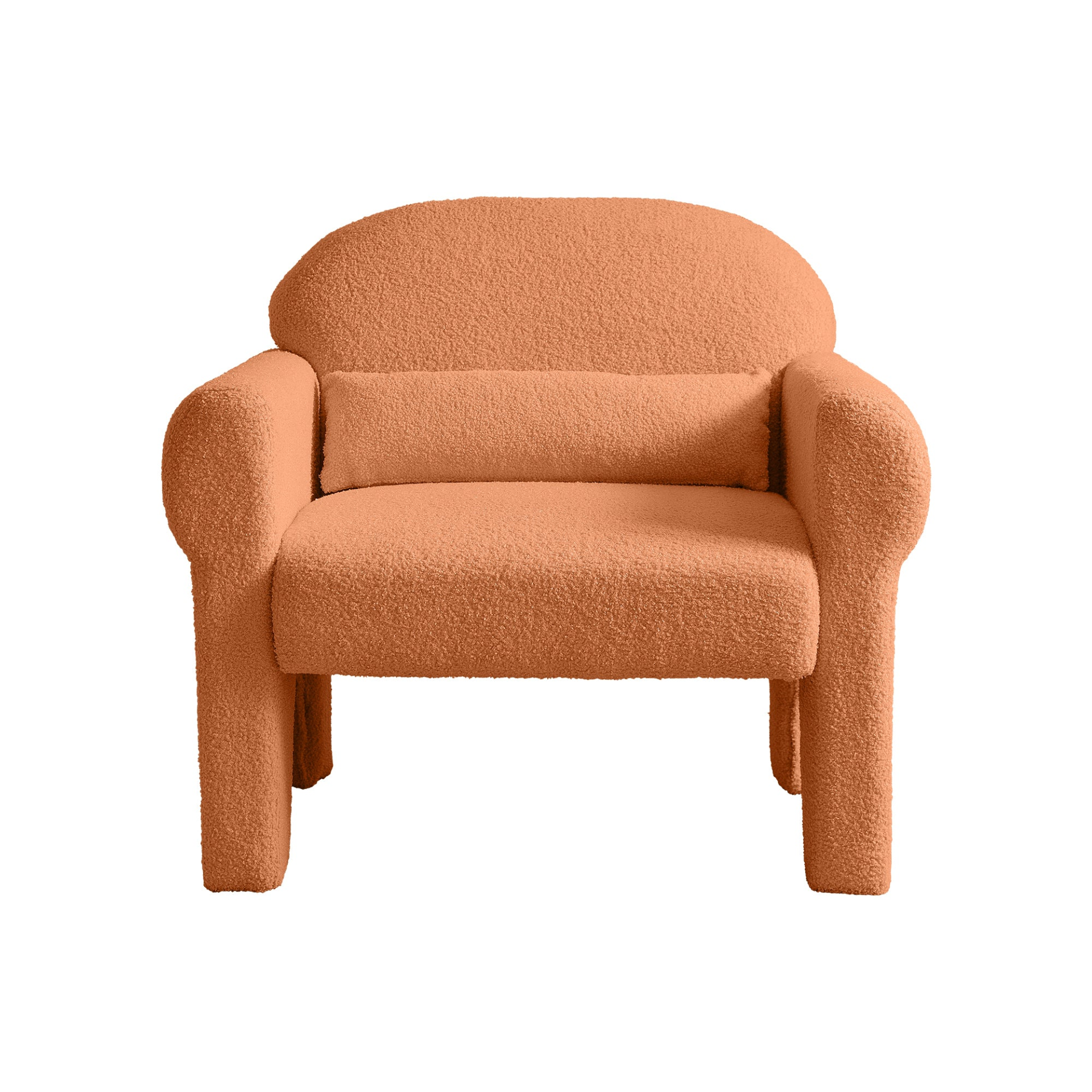 Sofa & Chair sets | modern boucle accent chair with lumbar pillow for living room | casafoyer.myshopify.com