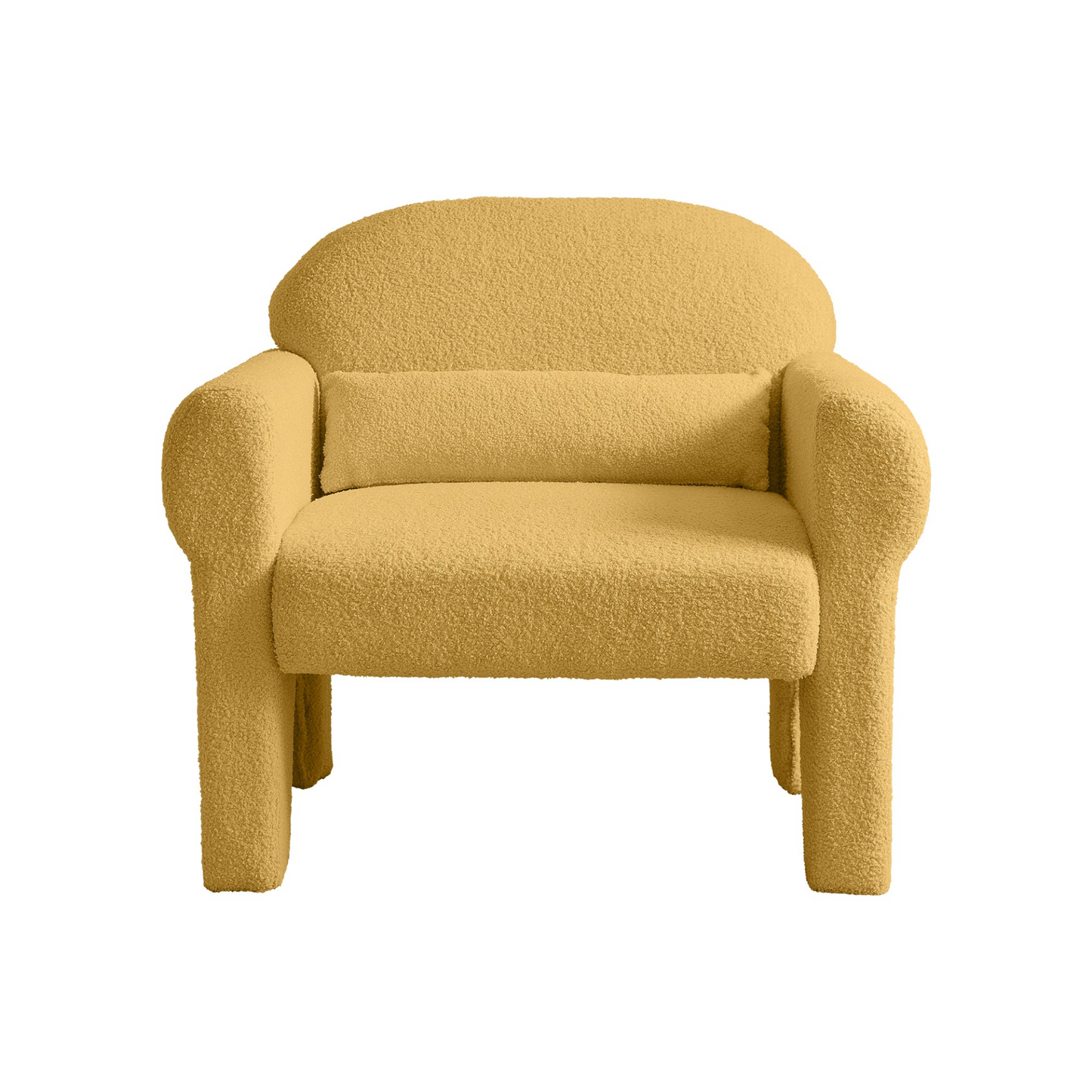 Sofa & Chair sets | modern boucle accent chair with lumbar pillow for living room | casafoyer.myshopify.com