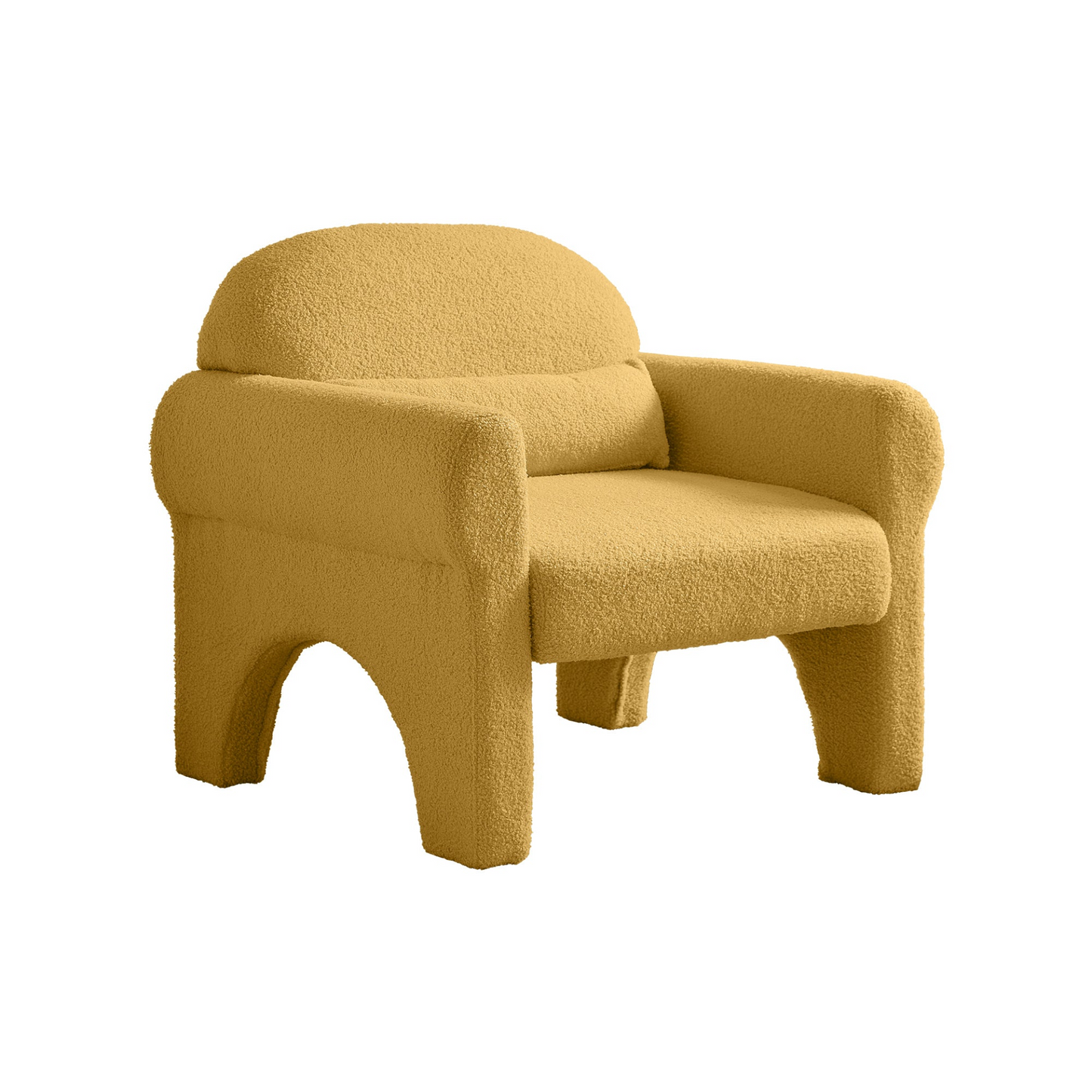 Sofa & Chair sets | modern boucle accent chair with lumbar pillow for living room | casafoyer.myshopify.com