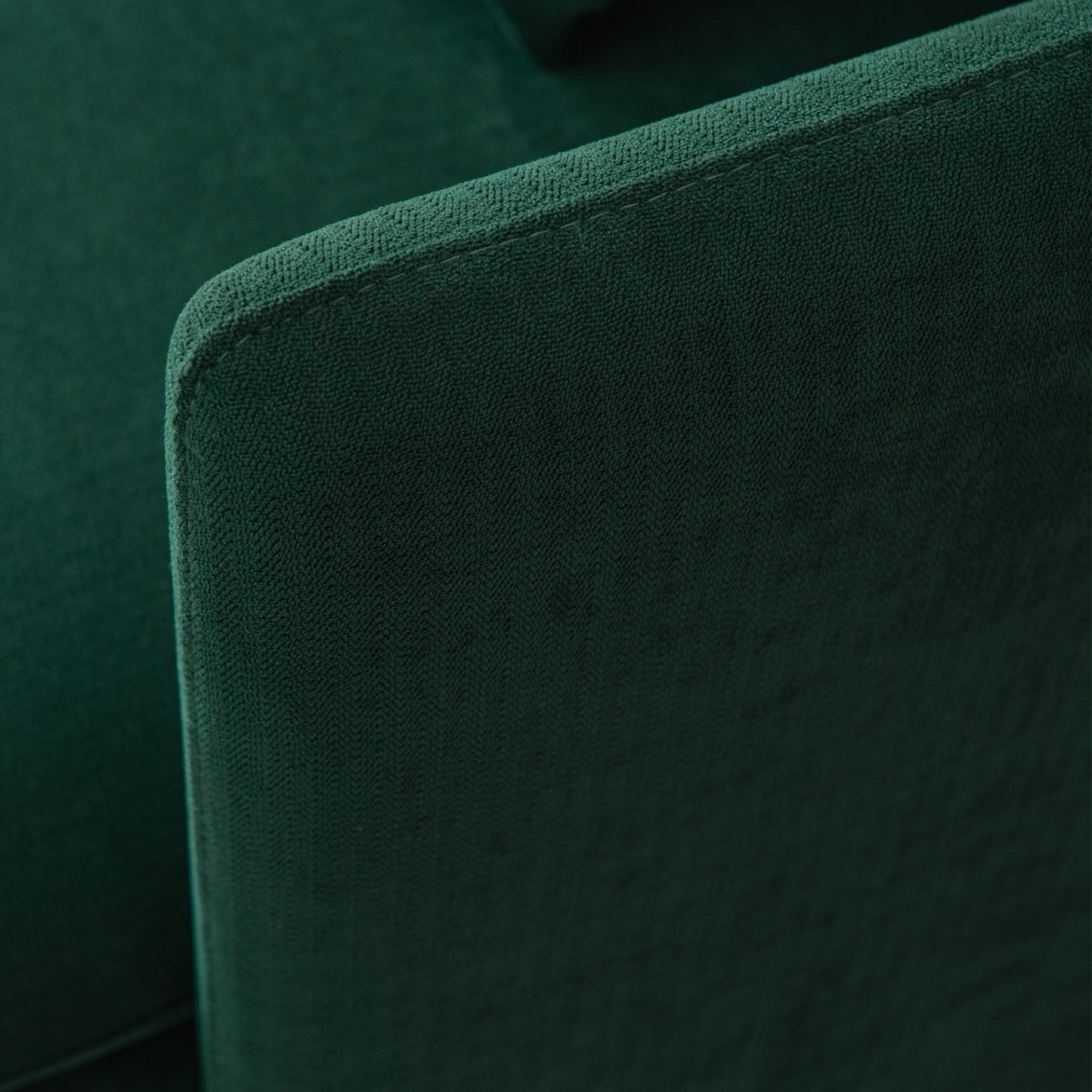 Sofa & Chair sets | Modern Upholstered Loveseat Sofa, Emerald Cotton Linen - 63.8" | casafoyer.myshopify.com