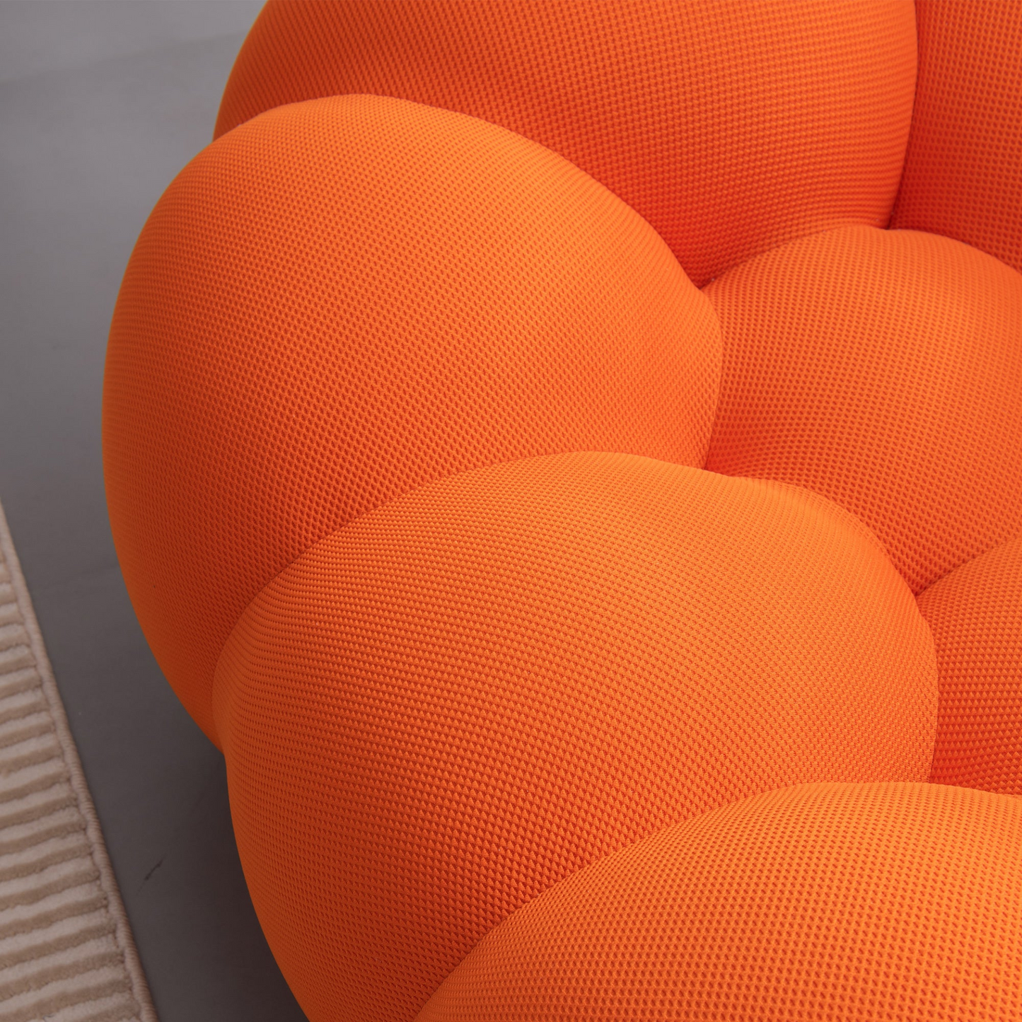 [product_type] | Modern Bubble Floor Couch for Living Room - Orange | Buy Online at Best Price | casafoyer.myshopify.com