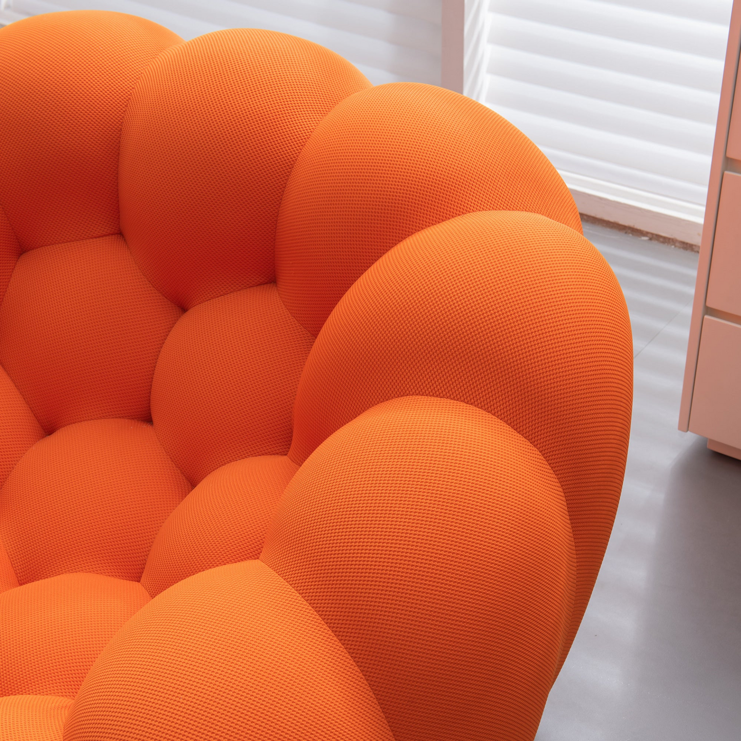 [product_type] | Modern Bubble Floor Couch for Living Room - Orange | Buy Online at Best Price | casafoyer.myshopify.com