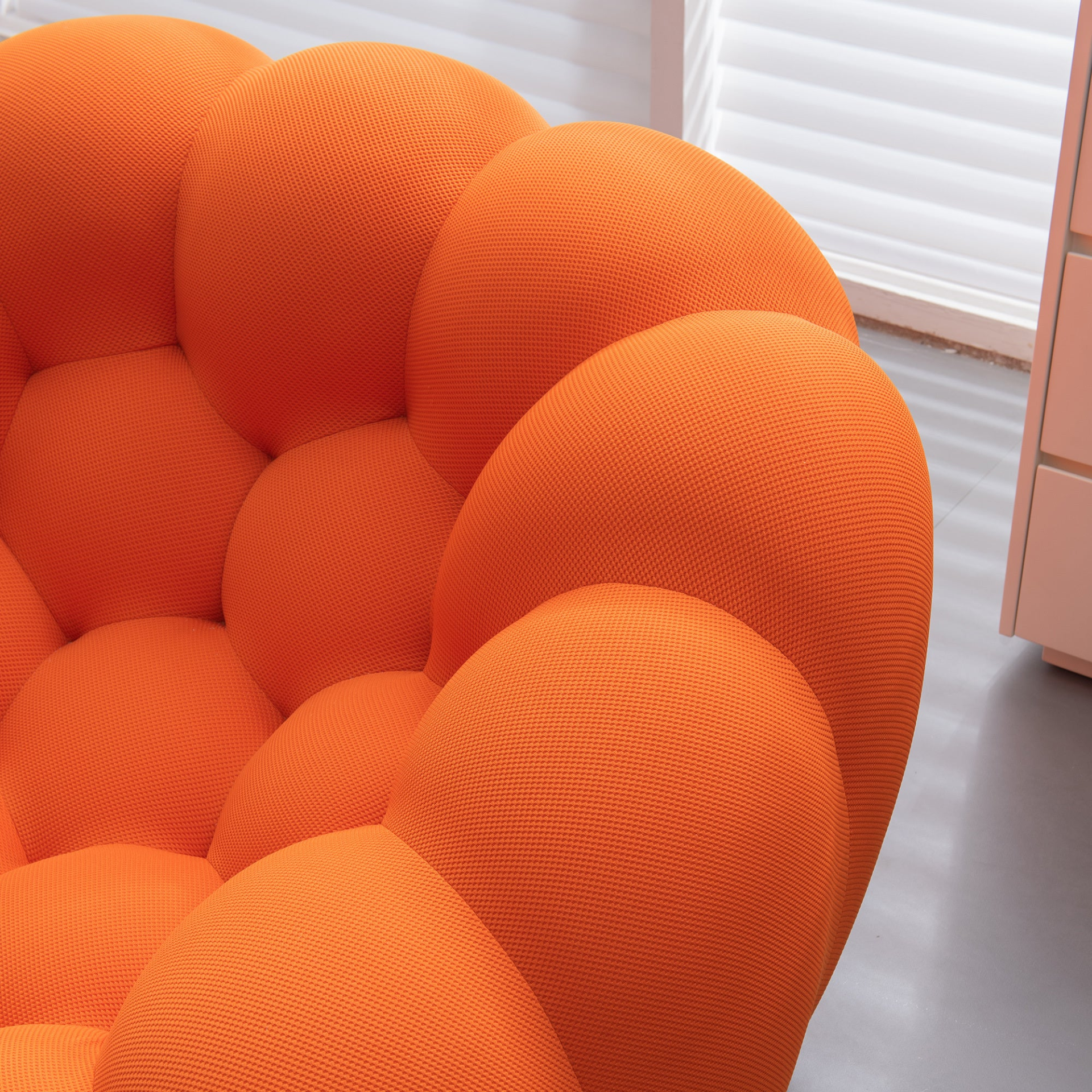 [product_type] | Modern Bubble Floor Couch for Living Room - Orange | Buy Online at Best Price | casafoyer.myshopify.com