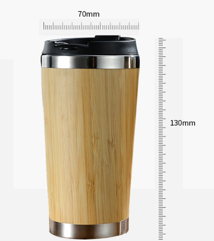 Tumbler | CasaFoyer Bamboo insulated  Coffee Cup | casafoyer.myshopify.com