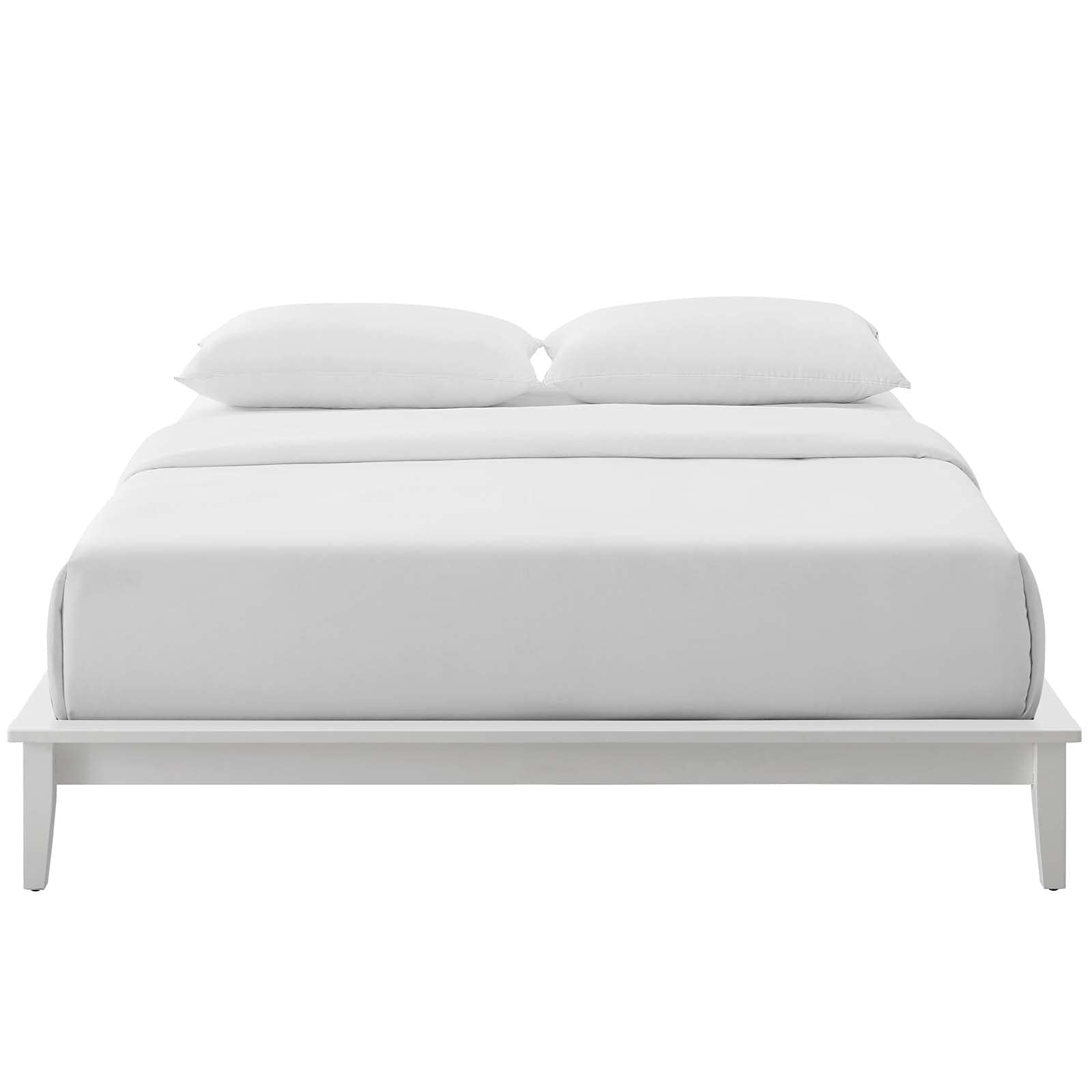 bed frames | CasaFoyer Lodge Queen Platform Bed Frame | Rustic Wood | Supports Memory Foam, Latex, Innerspring & Hybrid Mattresses | No Box Spring Needed | 800 lbs Weight Capacity | casafoyer.myshopify.com