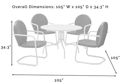 Patio Furniture Sets | Griffith Metal Outdoor Furniture Set | Ultimate Relaxation & Nostalgic Design | Durable & Weather-Resistant | Non-Toxic & Powder-Coated Finish | casafoyer.myshopify.com