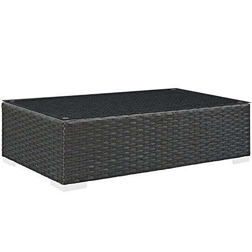 kitchen and dining room sets | CasaFoyer Sojourn Outdoor Patio Furniture Set | Sunbrella Cushions | Rattan Weave | UV Protection | Aluminum Frame | 7 Piece Sectional | casafoyer.myshopify.com