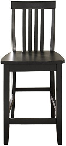 Dining Table | Solid Hardwood School House Style Bar Stool | Durable & Comfortable | 24 Seat Height | Ideal for Dining Tables or Counters | Set of 2 | casafoyer.myshopify.com