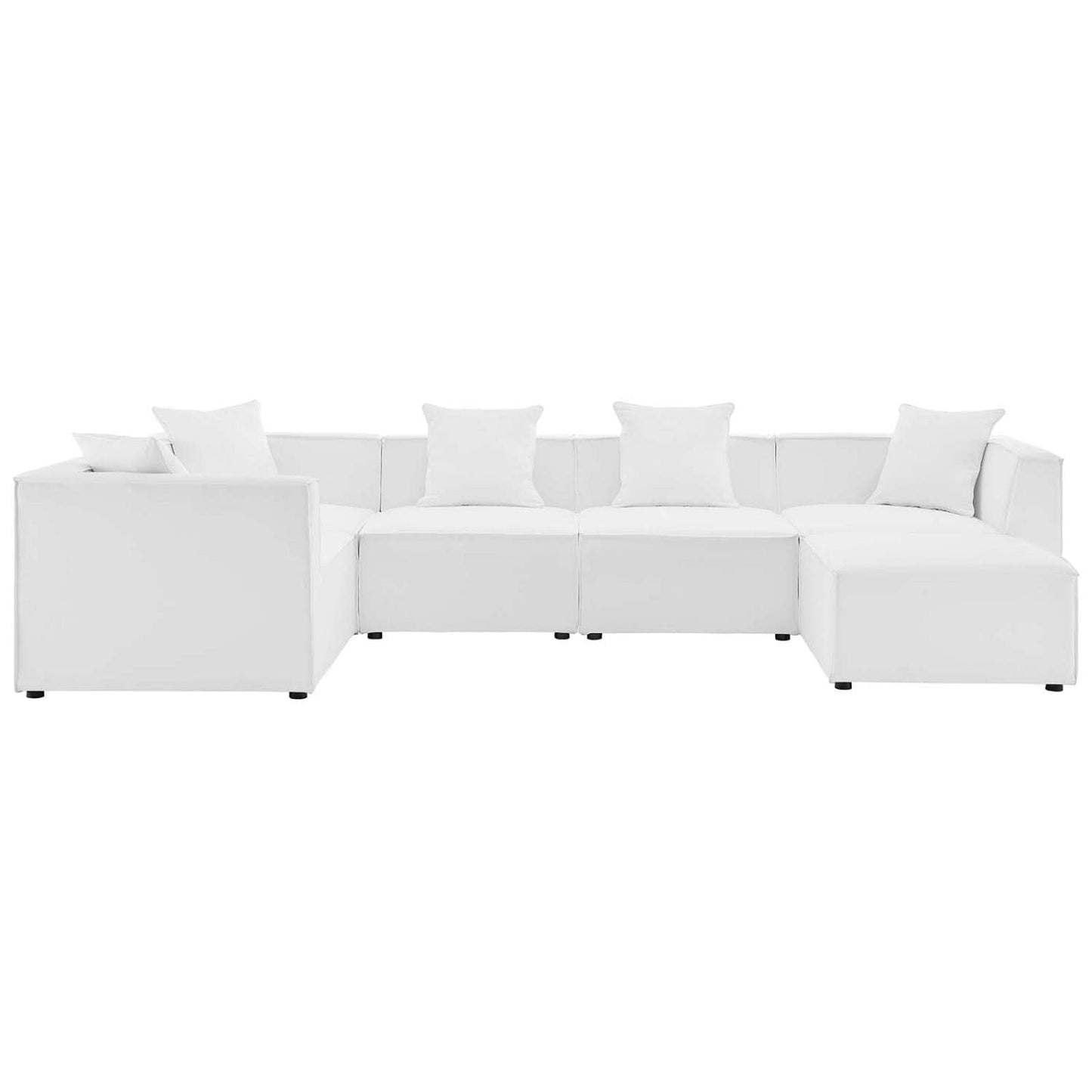 executive chairs | CasaFoyer Outdoor Patio Saybrook Upholstered 6-Piece Sectional Sofa | All-Weather Furniture | Water & UV-Resistant | French Piping | Durable Aluminum Frame | Ideal for Outdoor Gatherings | 300 lbs Weight Capacity | casafoyer.myshopify.com