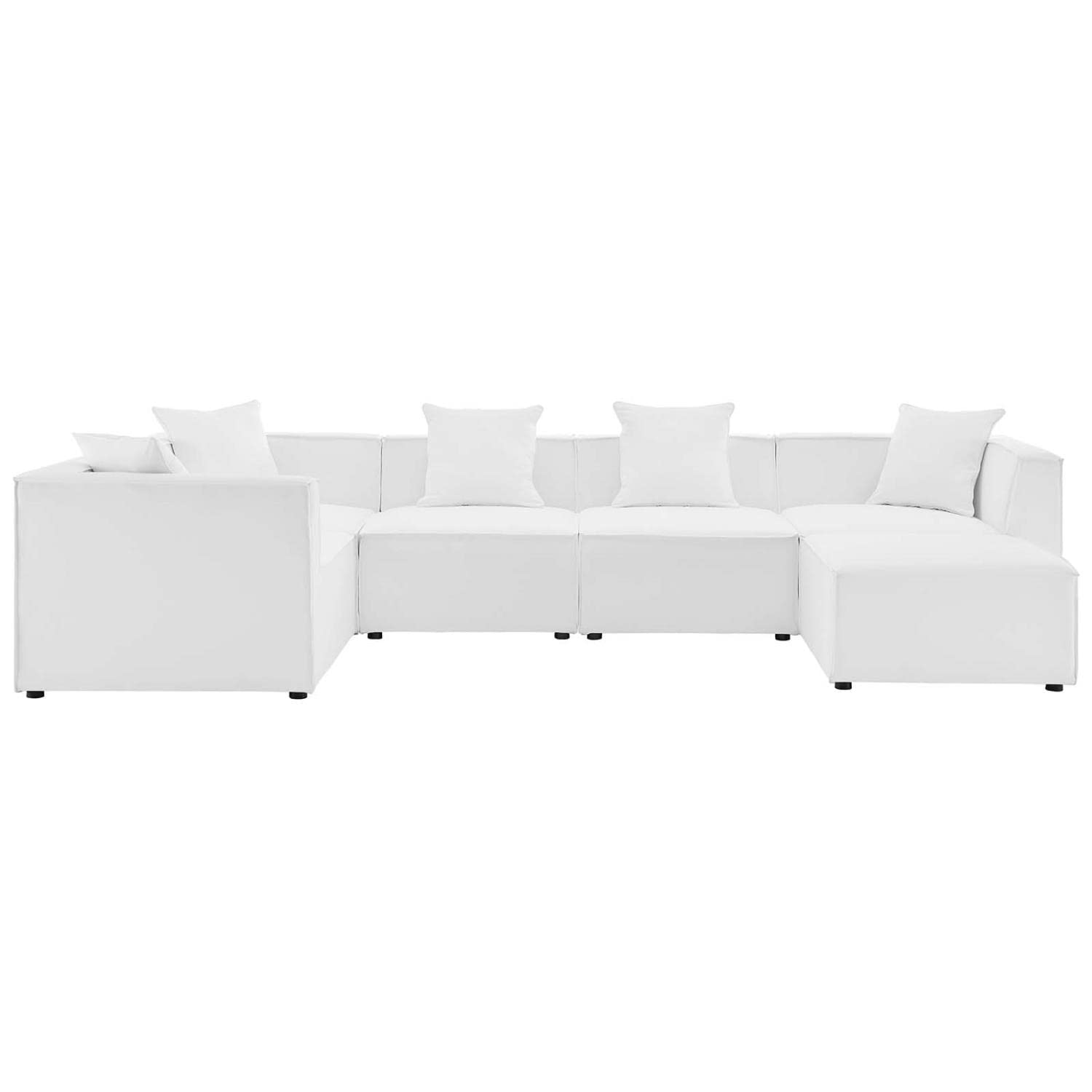 executive chairs | CasaFoyer Outdoor Patio Saybrook Upholstered 6-Piece Sectional Sofa | All-Weather Furniture | Water & UV-Resistant | French Piping | Durable Aluminum Frame | Ideal for Outdoor Gatherings | 300 lbs Weight Capacity | casafoyer.myshopify.com