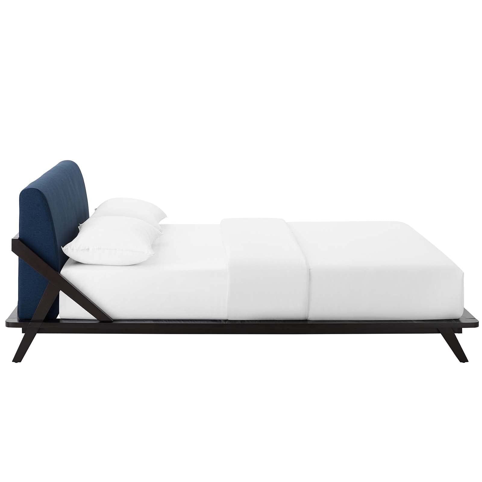adjustable bed bases | CasaFoyer Luella Queen Platform Bed | Luxurious Sled Design | Plush Upholstered Headboard | Solid Wood Frame | Ideal for Master Suites & Guest Bedrooms | Sleek Mid-Century Charm | 800 lbs Weight Capacity | casafoyer.myshopify.com