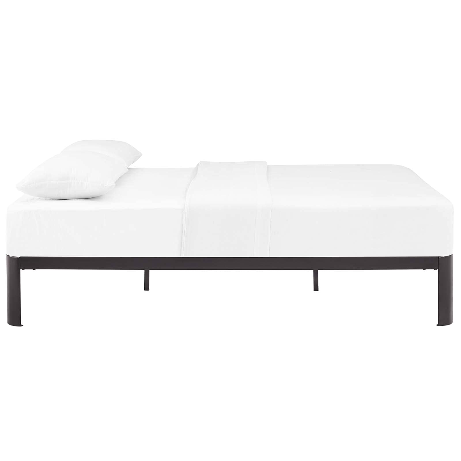 Bed | CasaFoyer Corinne Bed Frame | Slatted Wood Support | Steel Frame | No Boxspring Needed | Fits Memory Foam, Spring, Latex, Hybrid Mattresses | 1300 lbs Capacity | casafoyer.myshopify.com