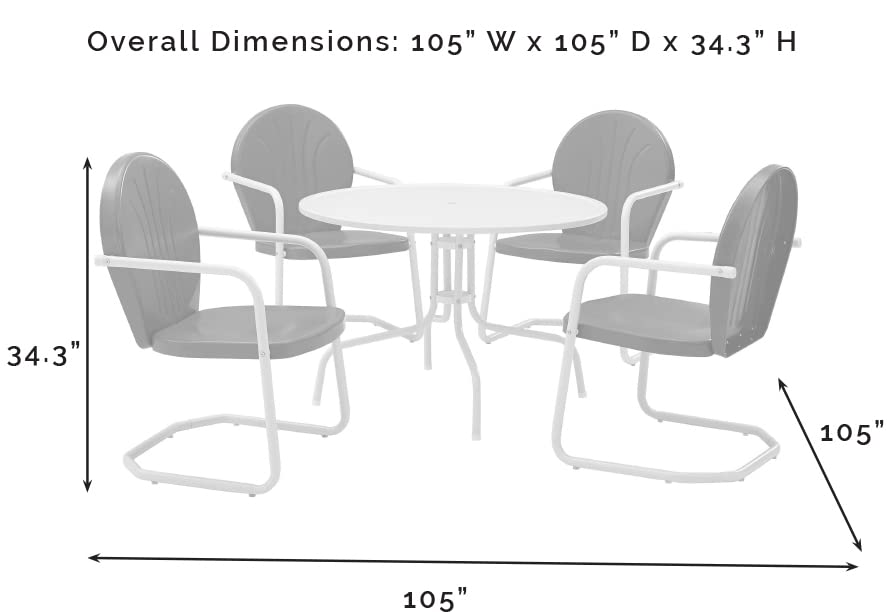 Patio Furniture Sets | Griffith Metal Outdoor Furniture Set | Unparalleled Relaxation | Nostalgic Design | Durable Dining Set | Powder-Coated Finish | Safe & Long-Lasting | casafoyer.myshopify.com