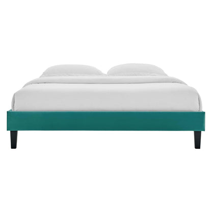 adjustable bed bases | CasaFoyer Reign Performance Velvet Queen Platform Bed Frame | Elegant Stain-Resistant | Memory Foam Compatible | Teal | 800 lbs Weight Capacity | casafoyer.myshopify.com