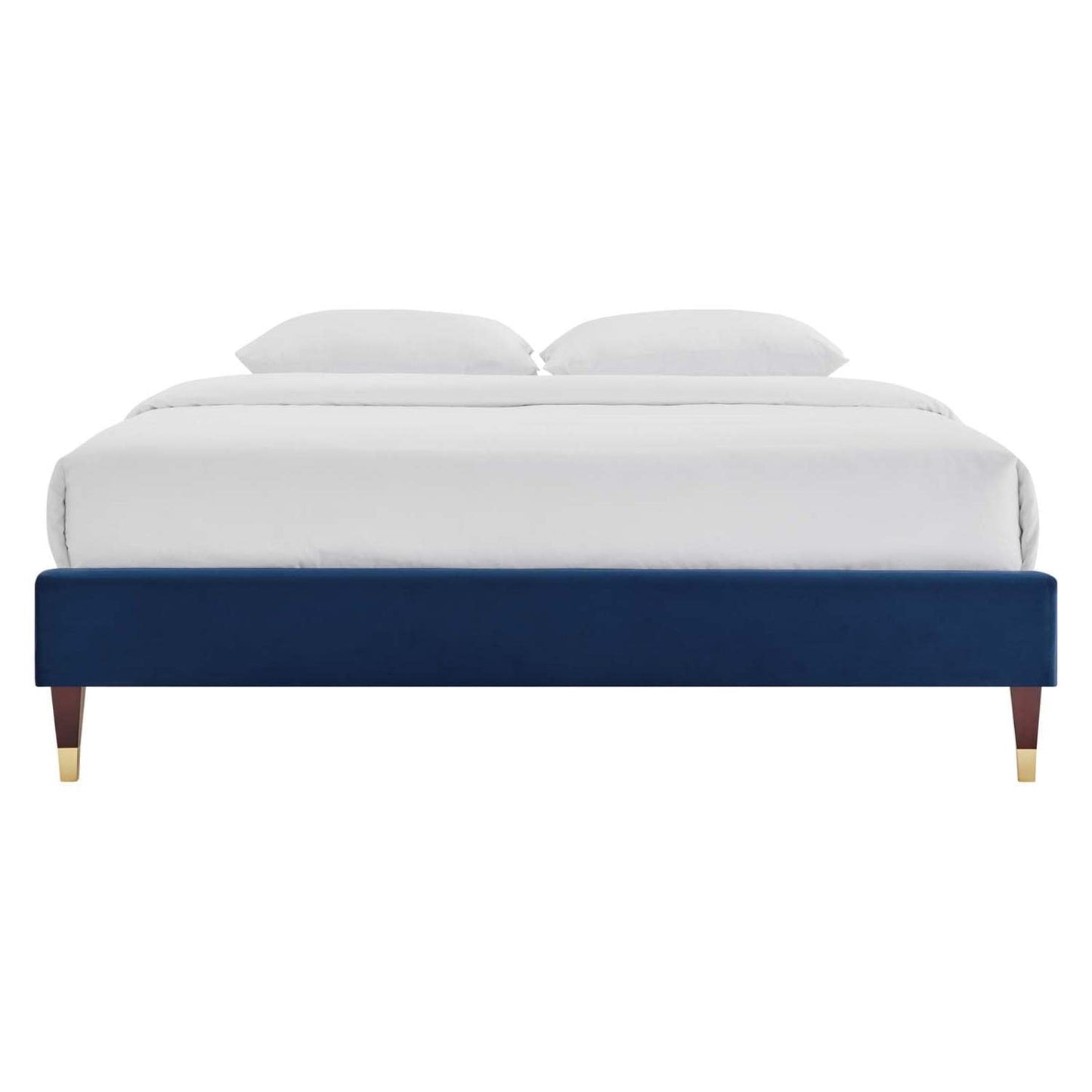 bed frames | CasaFoyer Harlow Performance Velvet Full Bed Frame | Opulent Art Deco Style | Stain-Resistant | Memory Foam Compatible | 800 lbs Weight Capacity | casafoyer.myshopify.com