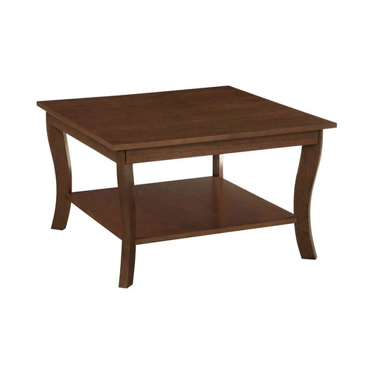 TABLE | Ergode American Heritage Square Coffee Table with Shelf | Durable Rubberwood Veneer | Elegant Design for Living Room, Office, or Family Room | Showcase Collectibles | Explore the Collection! | casafoyer.myshopify.com