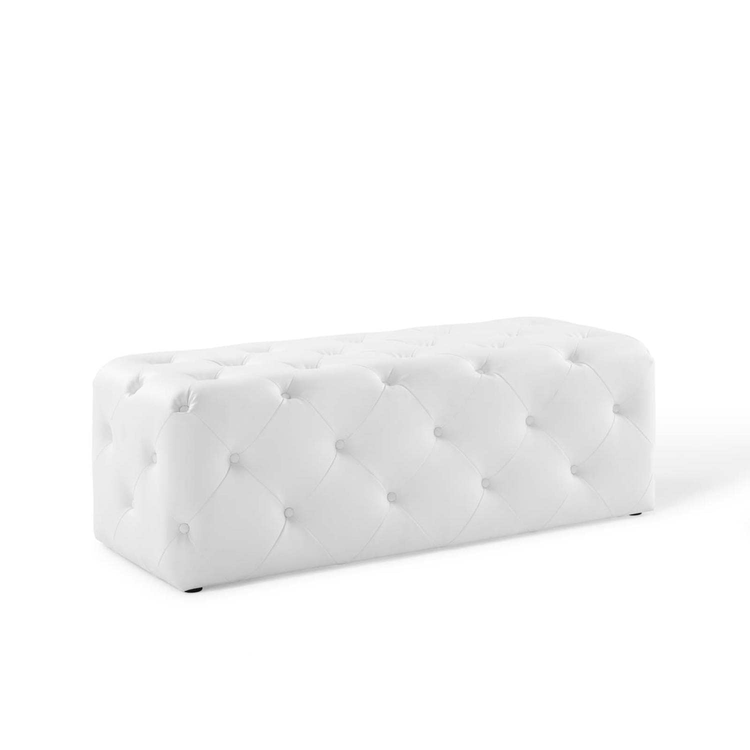 ottomans | CasaFoyer Amour 48 Tufted Button Entryway Bench | Sleek Faux Leather Upholstery | Plush Foam Padding | 500 lbs Weight Capacity | Enhance Your Interior Design | casafoyer.myshopify.com