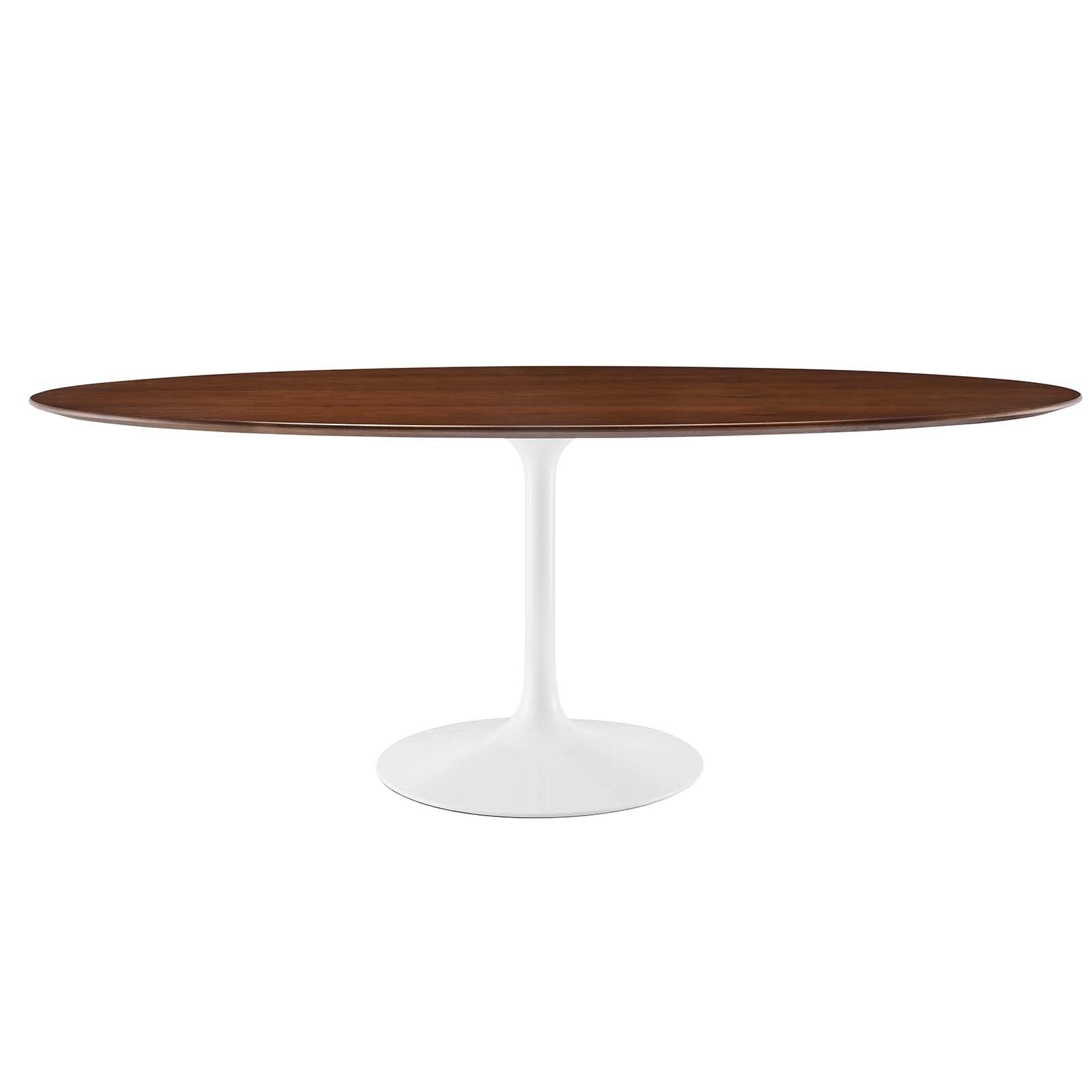 patio dining tables | CasaFoyer Lippa 78 Dining Table | Iconic Modern Design | Circular Top | Tapered Base | Chip-Resistant Finish | Walnut Wood | casafoyer.myshopify.com