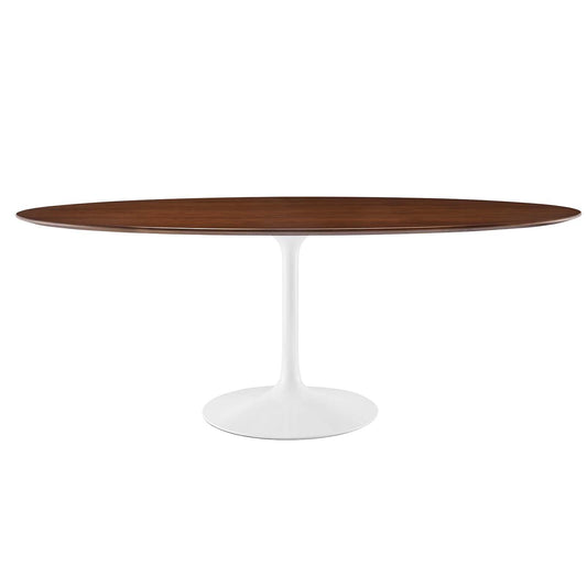 patio dining tables | CasaFoyer Lippa 78 Dining Table | Iconic Modern Design | Circular Top | Tapered Base | Chip-Resistant Finish | Walnut Wood | casafoyer.myshopify.com